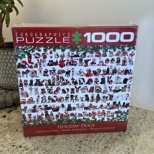 Holiday Dogs Puzzle - 1000 Pieces - Eurographics Puzzle